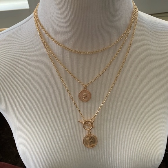 LAST! BEST SELLER! Gold layered pendant choker - Picture 4 of 7